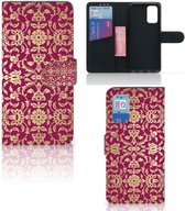 Telefoonhoesje met foto Samsung Galaxy A32 4G | A32 5G Enterprise Editie Bookcase Cadeautips Barok Pink