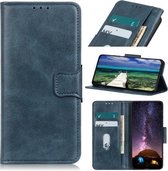 Voor Geschikt voor Xiaomi Mi 10S Mirren Crazy Horse Texture Horizontale flip lederen tas met houder & kaartsleuven & portemonnee (blauw)