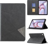 Voor Samsung Galaxy Tab A7 10.4 (2020) Rhombus Texture Horizontale Flip Magnetische Leren Case met Houder & Kaartsleuven (Zwart)