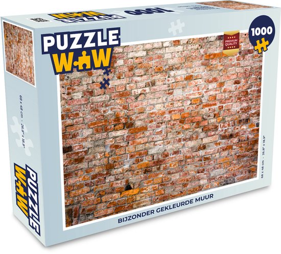 Puzzel 1000 stukjes volwassenen Bakstenen muur 1000 stukjes - Bijzonder  gekleurde muur... | bol.com