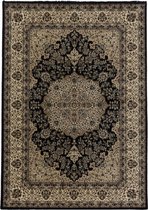 Klassiek vloerkleed Kashmir - zwart 2608 - 160x230 cm