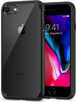 Spigen - Ultra Hybrid iPhone SE (2020)/8/7 | Zwart,Transparant