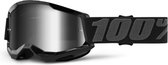 100% Jeugd Crossbril MTB Strata 2 met Mirror Lens - Zwart -