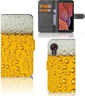 Telefoonhoesje Samsung Galaxy Xcover 5 | Xcover 5 Enterprise Edition Flip Cover Valentijn Cadeautje hem Bier