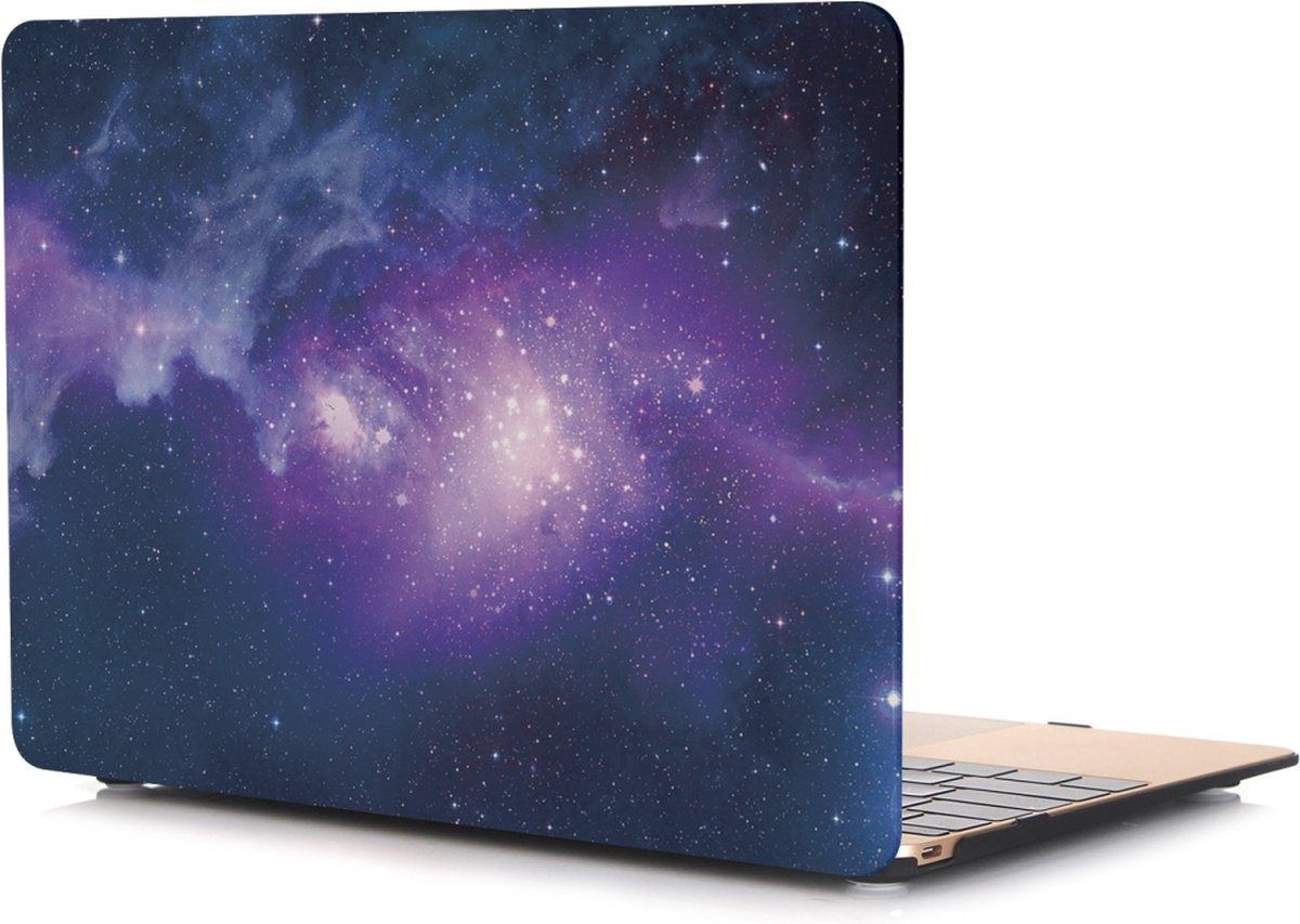 By Qubix MacBook Air 13 inch - Touch id versie - Purple stars (2018, 2019 & 2020)