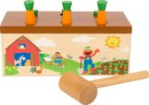 Houten hamerbank voor kinderen - Hamerbankje SESAMSTRAAT - FSC - Houten speelgoed 2 jaar