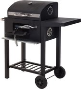 Bol.com Vaggan Luxe Houtskool Barbecue - Grilloppervlak (LxB) 44 X 32 cm - Staal - Matzwart aanbieding