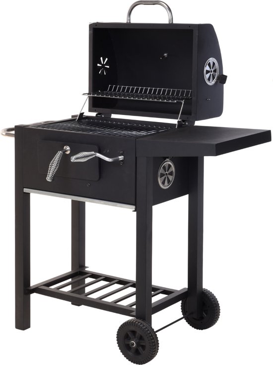 Vaggan Luxe Houtskool Barbecue - Grilloppervlak (LxB) 44 X 32 cm - Staal - Matzwart van Vaggan — afbeelding 4