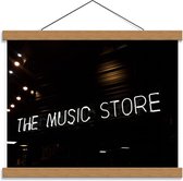 Schoolplaat – ''The Music Store'' - 40x30cm Foto op Textielposter (Wanddecoratie op Schoolplaat)