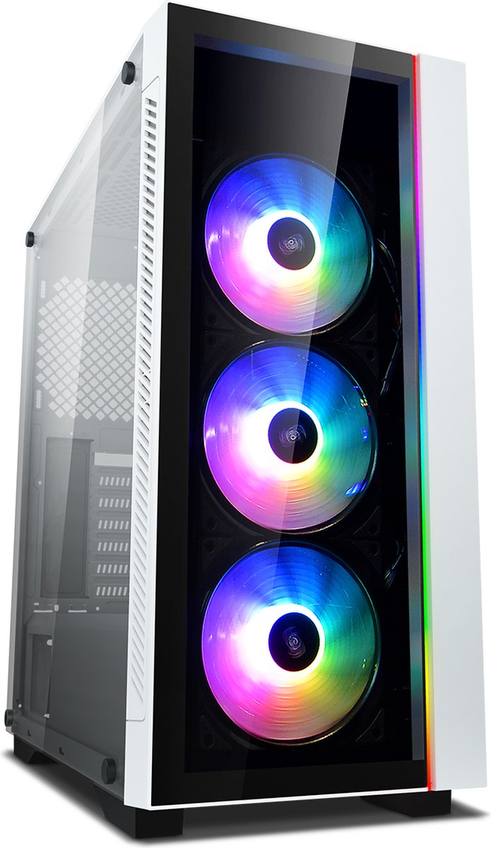 DeepCool MATREXX 55 V3 ADD-RGB WH 3F Midi Tower Zwart, Wit