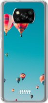 6F hoesje - geschikt voor Xiaomi Poco X3 Pro -  Transparant TPU Case - Air Balloons #ffffff