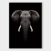 Poster Dark Elephant - Plexiglas - Meerdere Afmetingen & Prijzen | Wanddecoratie - Interieur - Art - Wonen - Schilderij - Kunst