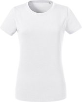 Russell Dames/dames Zwaargewicht T-Shirt met korte mouwen (Wit)