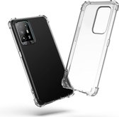 HB Hoesje Geschikt voor Oppo A94 5G Transparant - Anti Shock Hybrid Back Cover