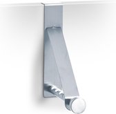 Zeller Present Garderobehaak voor deur - Zilver - Ophangen zonder boren