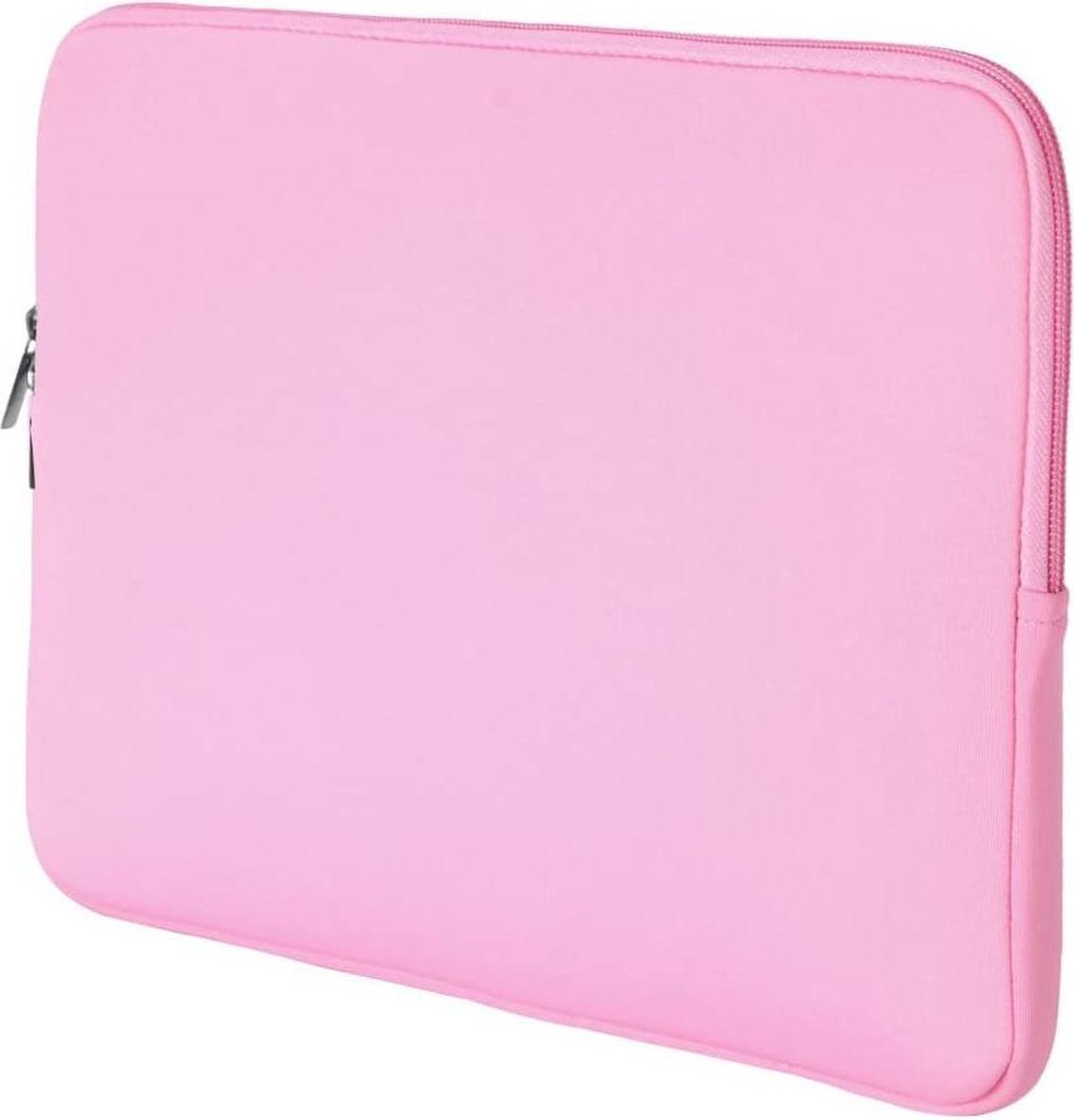 Laptoptas Laptop Sleeve - Soft Sleeve Hoes - Extra Bescherming - 15 inch - Neopreen - Universele Laptophoes - Macbook Sleeve - met Ritssluiting - Laptop Tas - Foam - Macbook - Notebook - Licht roze — afbeelding 3