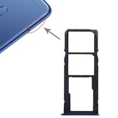 2 SIM-kaartvak + Micro SD-kaart Lade voor Huawei Honor Play 7C (blauw)