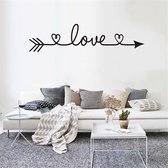 2 STKS LIEFDE Patroon DIY Family Home Muursticker Verwijderbare Decor Muurstickers