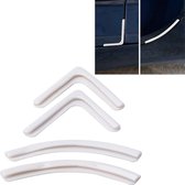 4 Stks / set Universele Auto Styling PVC Autodeur Rand Anti Collision Sticker Deur Anti-Rub Strips Autodeur Scratch Protector (Wit)