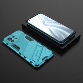 Voor Xiaomi Mi 11 Punk Armor 2 in 1 PC + TPU schokbestendig hoesje met onzichtbare houder (blauw)