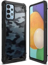 Ringke Fusion Backcase hoesje Samsung A52s - A52 Zwart Camo