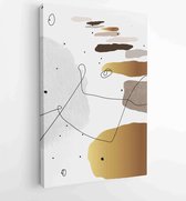 Minimal and Gold abstract wall arts vector collection 1 - Moderne schilderijen – Vertical – 1931500805 - 80*60 Vertical