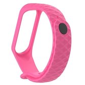 Voor Xiaomi 3/4 band Diamond Texture siliconen band, riemlengte: 23 cm (rose rood)