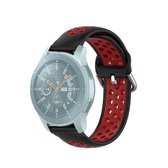 Voor Huawei Watch GT2 / Honor Magic Watch 2 46mm Universal Sports Tweekleurige siliconen vervangende polsband (zwart rood)