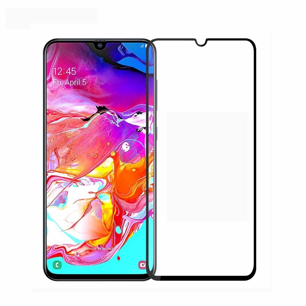 Samsung Galaxy A70S Screenprotector gehard glas