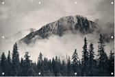 Misty Mountain Forest - Foto op Tuinposter - 60 x 40 cm