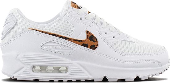 bol.com | Nike Air Max 90 AX Leopard (W) - Dames Sneakers Sport Casual  Schoenen Wit DH4115-100 -
