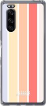 Sony Xperia 5 II Hoesje Transparant TPU Case - Vertical Pastel Party #ffffff