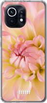 6F hoesje - geschikt voor Xiaomi Mi 11 -  Transparant TPU Case - Pink Petals #ffffff