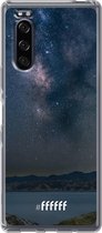 Sony Xperia 5 II Hoesje Transparant TPU Case - Landscape Milky Way #ffffff