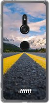 6F hoesje - geschikt voor Sony Xperia XZ2 -  Transparant TPU Case - Road Ahead #ffffff