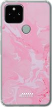 6F hoesje - geschikt voor Google Pixel 5 -  Transparant TPU Case - Pink Sync #ffffff