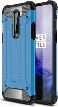 OnePlus 8 Hoesje - Mobigear - Outdoor Serie - Hard Kunststof Backcover - Blauw - Hoesje Geschikt Voor OnePlus 8