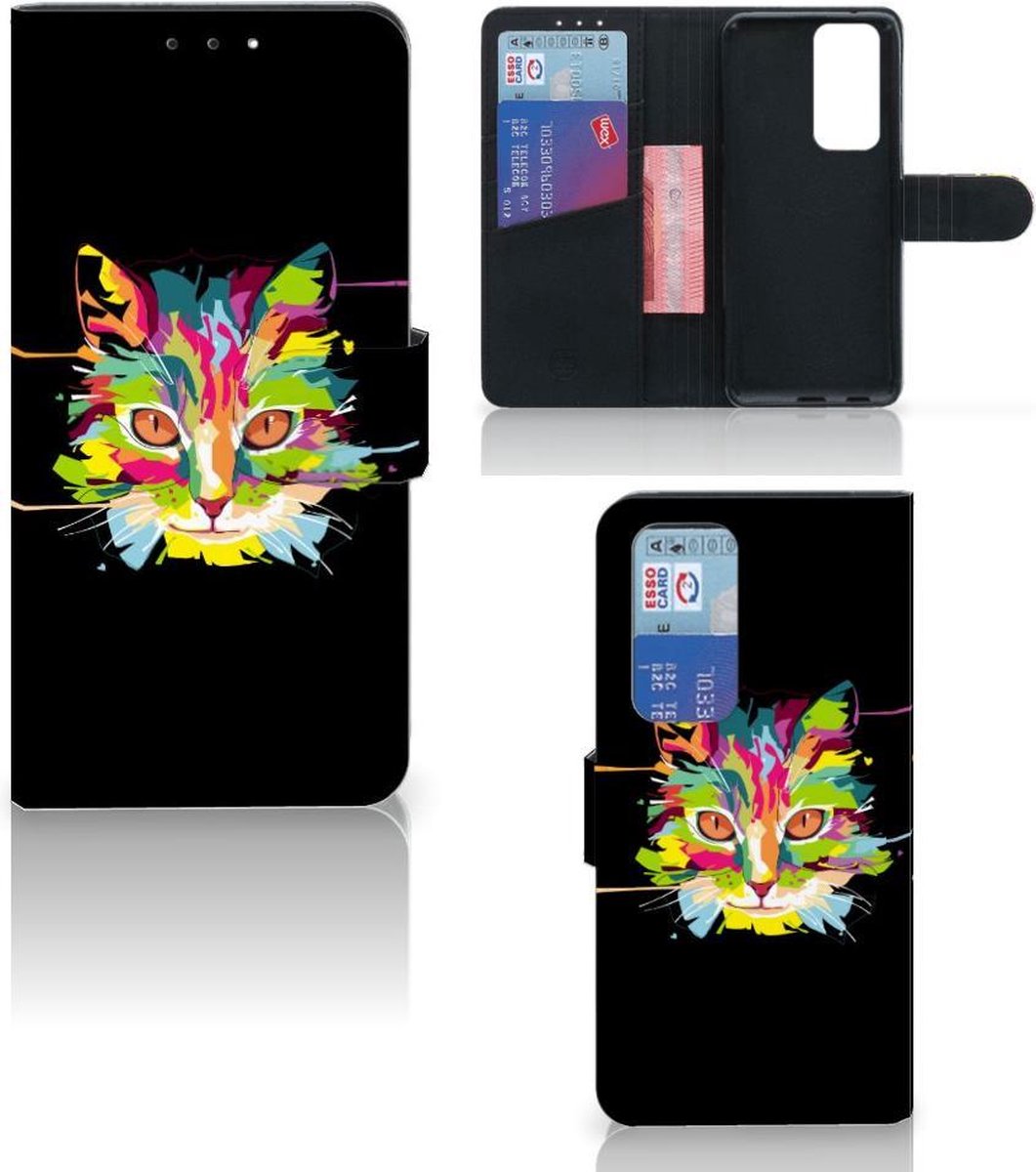 OPPO Find X3 Neo 5G Leuk Hoesje Cat Color