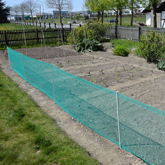 Verplaatsbare net afrastering groen 80cm hoog - 20m | bol.com