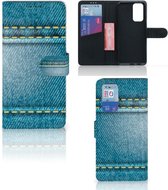 Wallet Book Case OnePlus 9 Pro Telefoon Hoesje Jeans