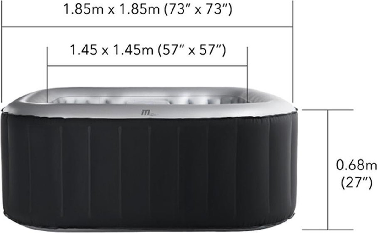 Energiezuinige 4,5 Ft Opblaasbare Hot Tub-afdekking voor Ronde Buitenbaden