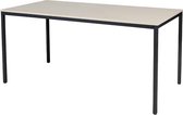 Bureautafel - Domino Basic 160x80 Eiken - zwart frame