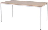 Bureautafel - Domino Basic 200x80 Eiken - zwart frame