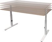 Verstelbaar Bureau - Linesto 200x80 lindb. - zwart frame