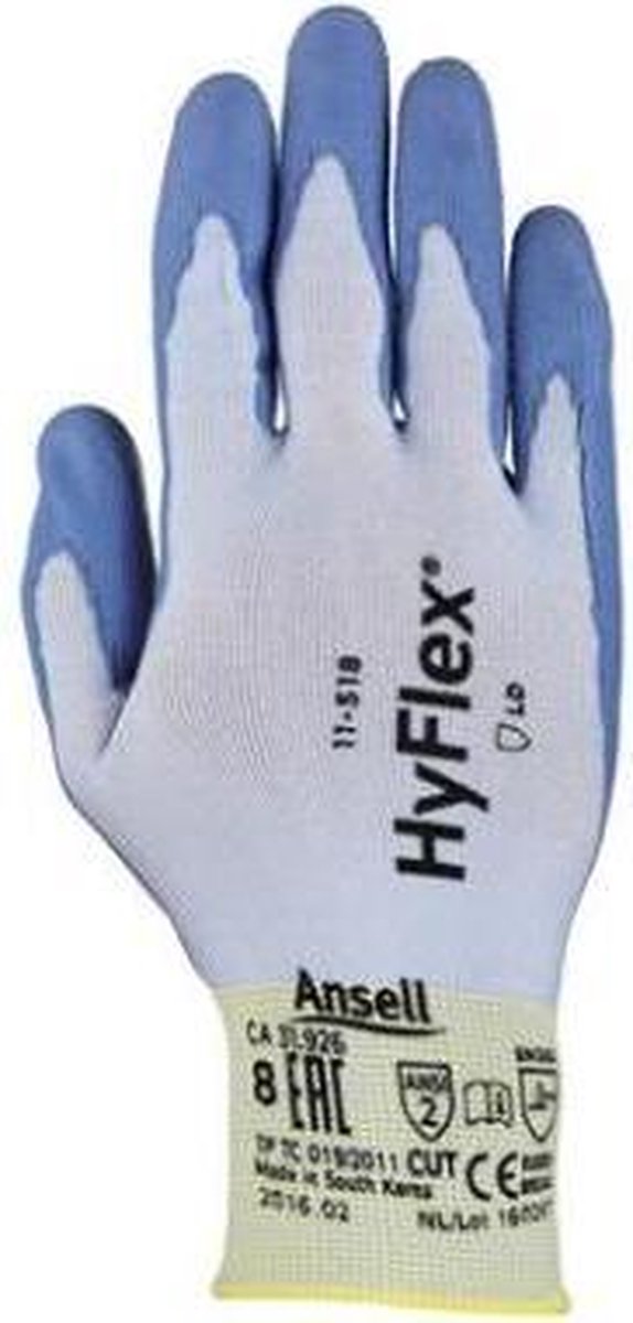 Ansell Hyflex 11-518 Veiligheidshandschoen - Maat 7 - Meerkleurig - 1 paar