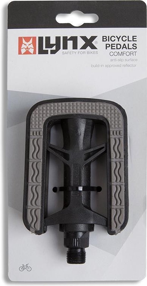 Lynx Comfort Fietspedalen - Kunststof - Anti-slip - Reflectoren — afbeelding 3