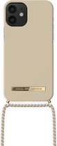 iDeal of Sweden Ordinary Phone Necklace Case voor iPhone 12 Mini Creme Beige