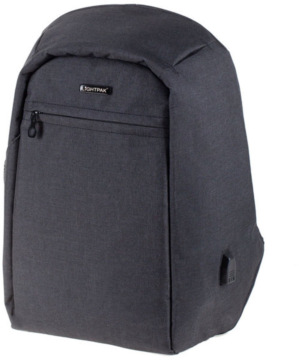 Lightpak rugzak - SAFEBAG - polyester - antraciet - JU-46154