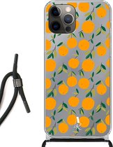 iPhone 12 hoesje met koord - Oranges