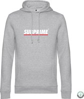 Subprime - Heren Hoodies Hoodie Stripe Grey - Grijs - Maat XXL